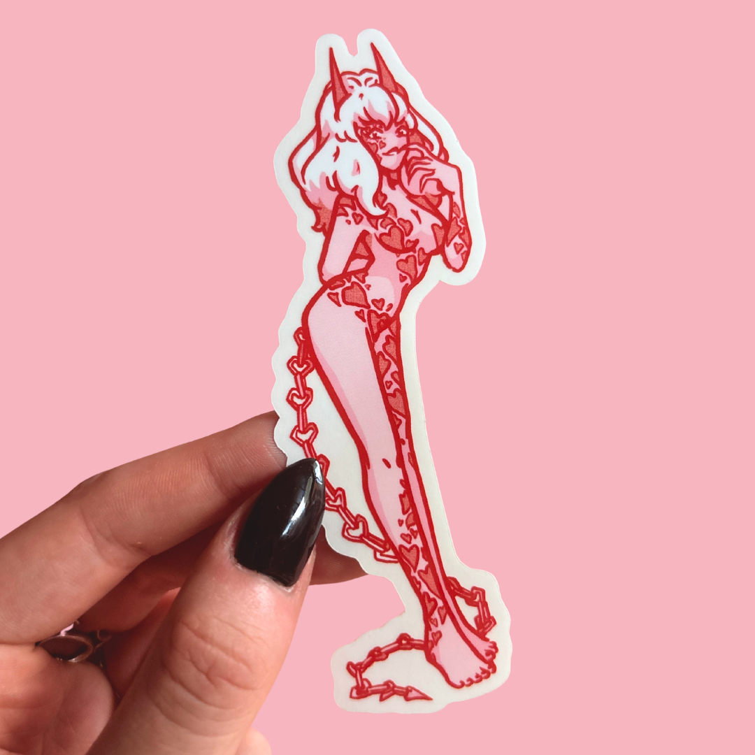Heart Mania Vinyl Sticker