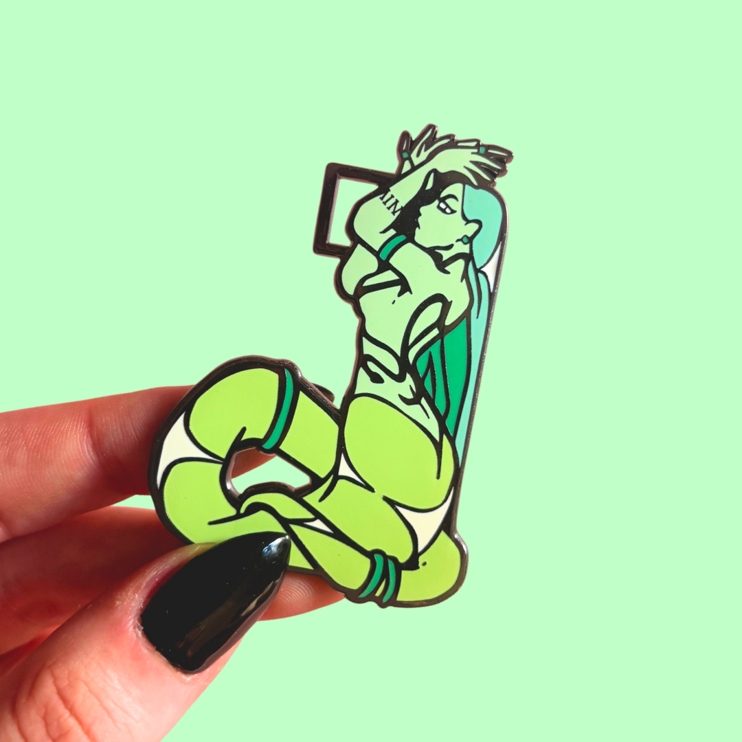 Scales Enamel Pin