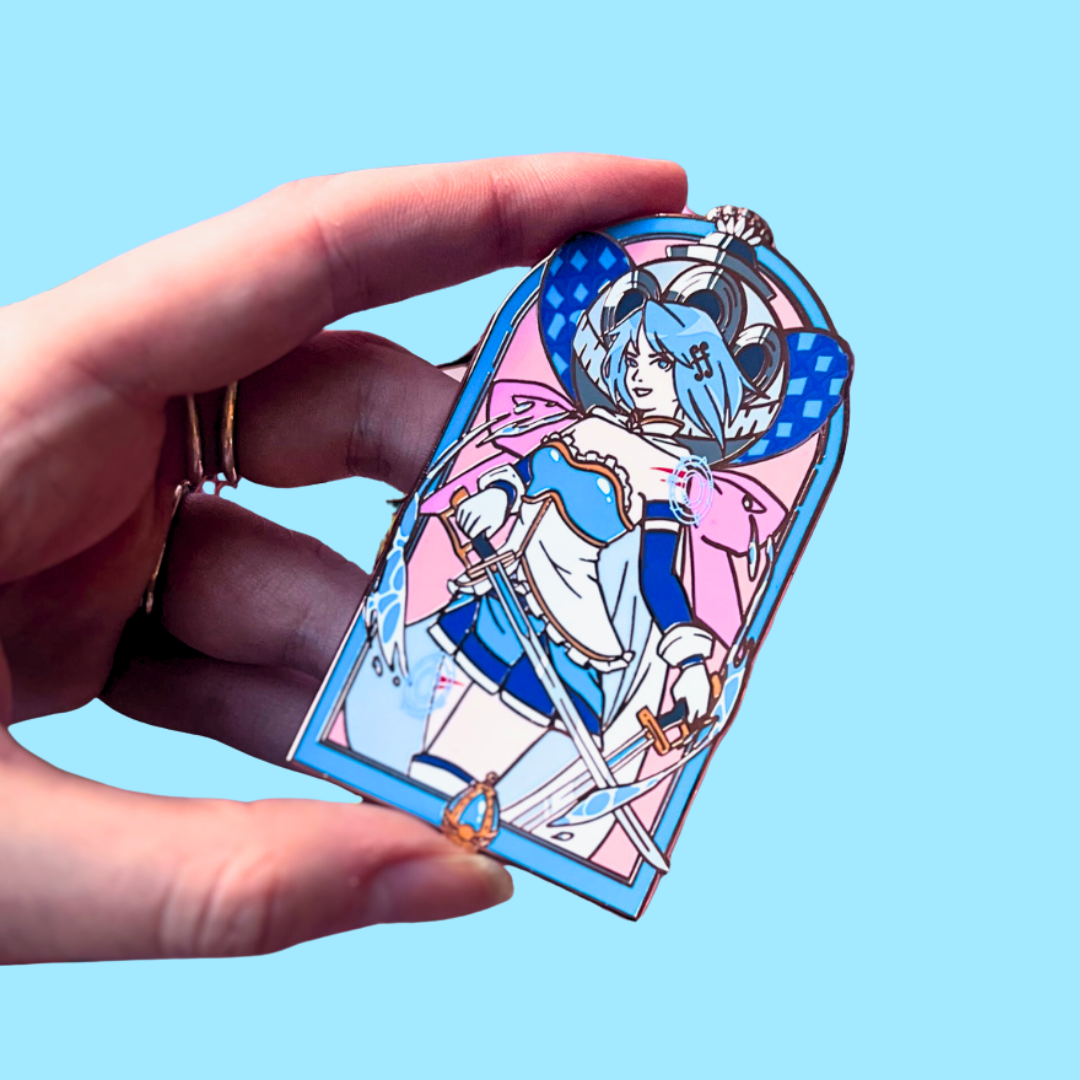Blue Magical Girl Enamel Pin
