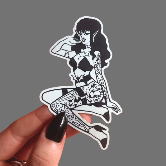 Tattoo Terrors Vamp Vinyl Sticker