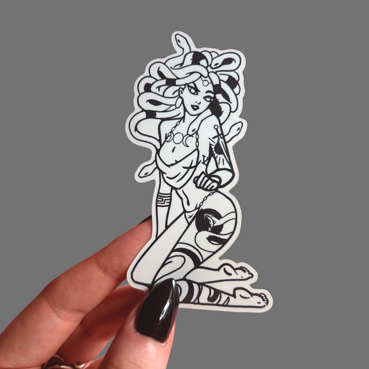 Tattoo Terrors Medusa Vinyl Sticker