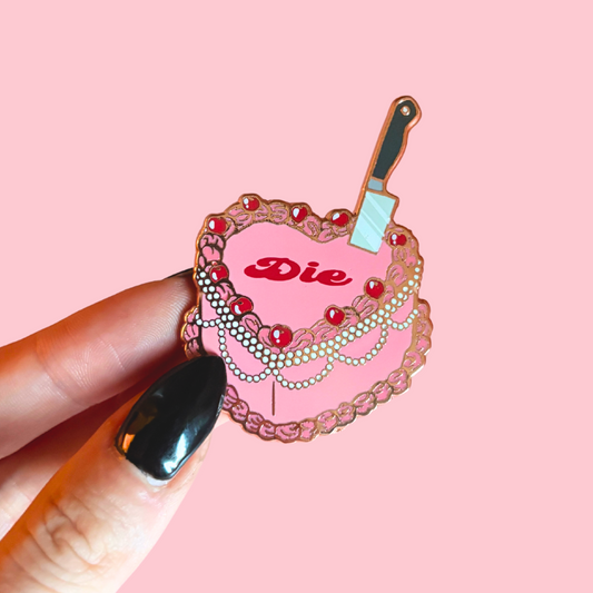 Cake Threat Enamel Pin