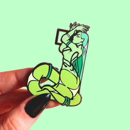 Scales Enamel Pin