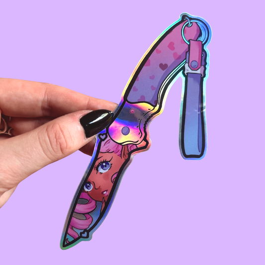 Galaxy Knife 01 Vinyl Sticker