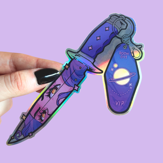 Galaxy Knife 02 Vinyl Sticker