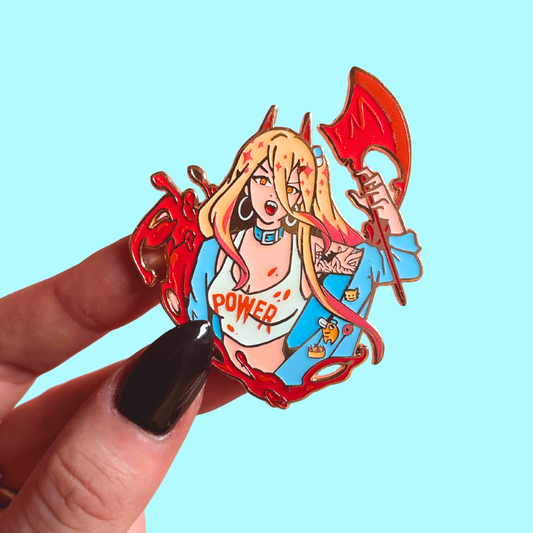 Blood Devil Enamel Pin: B Grade