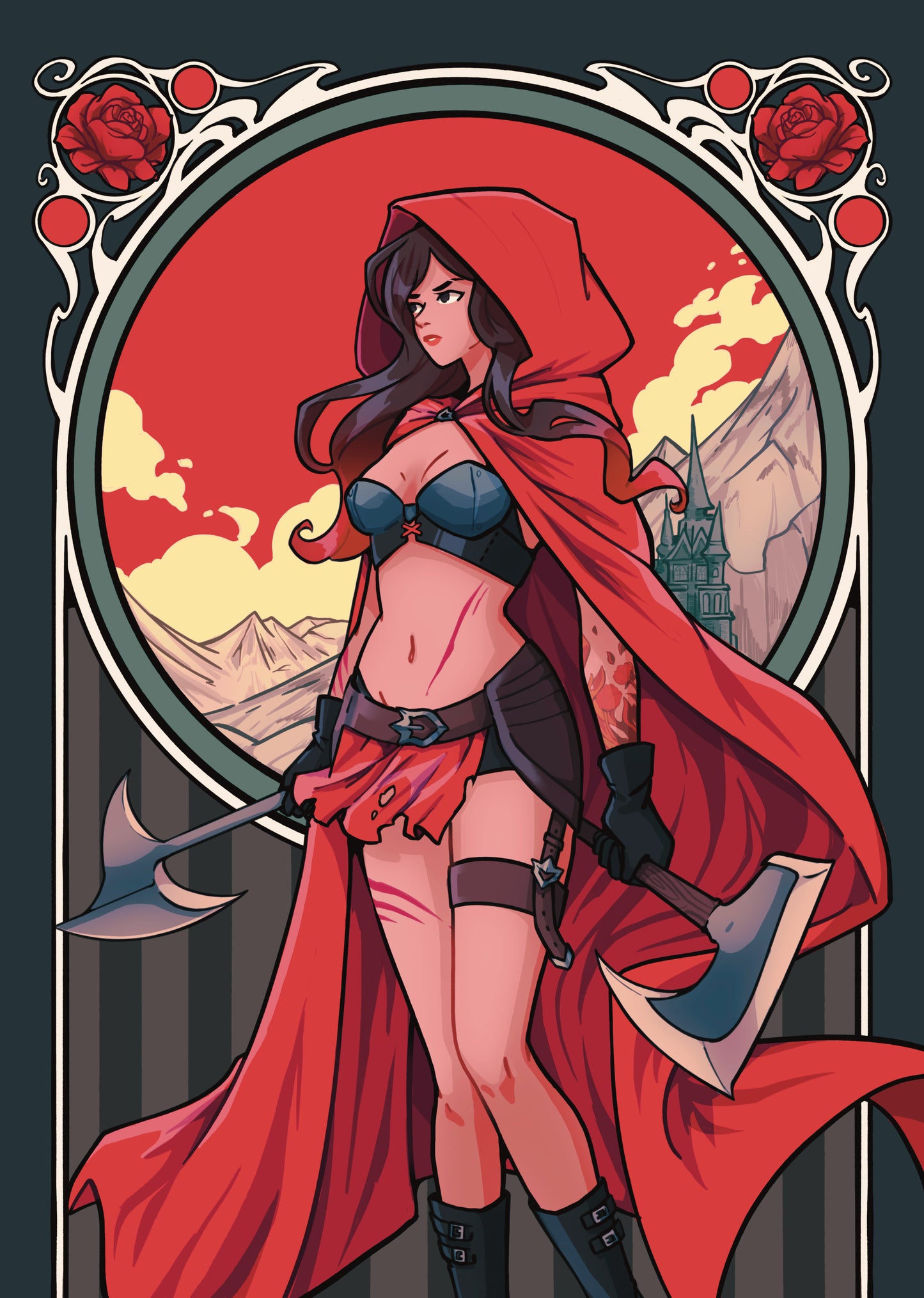 Red Riding Hood A5 Double Sided Print