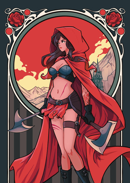 Red Riding Hood A5 Double Sided Print