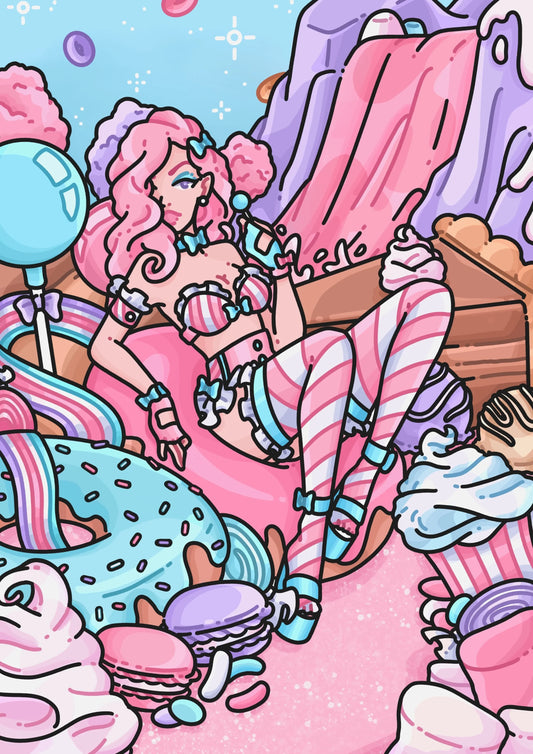 Candyland A5 Print