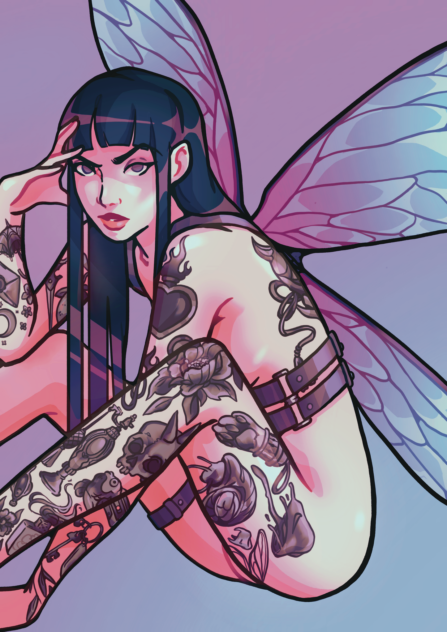 Tattoo Fairy A5 Print