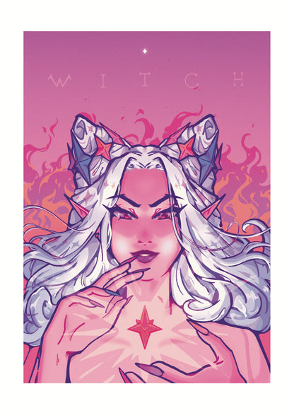 Witch Double Sided A5 Print