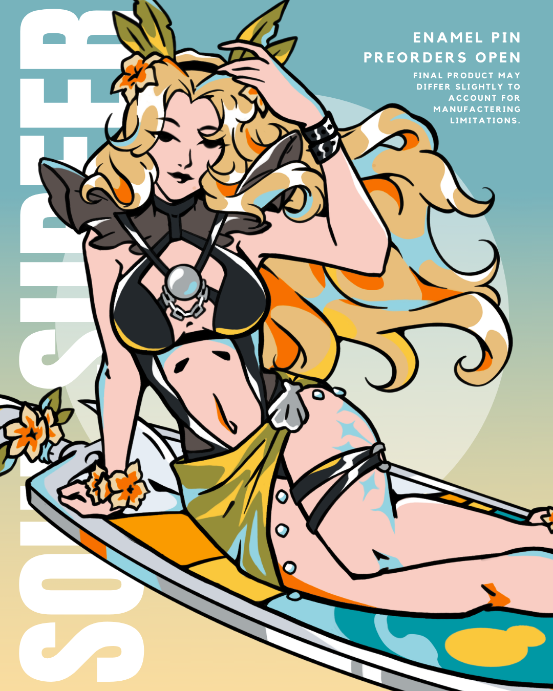 PREORDER Surfer Child Enamel Pin
