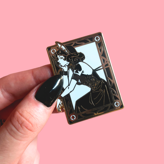 Queen of Spades Enamel Pin