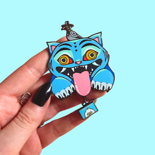 Tiger x Crow Enamel Pin
